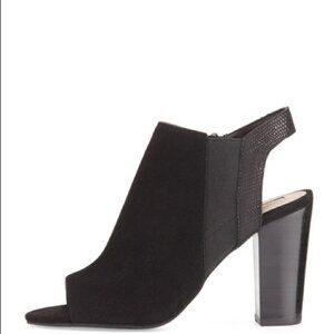 New -Tahari Mercy Suede Open-Toe Bootie